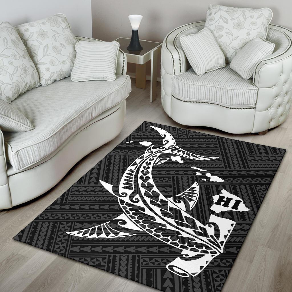 Hawaii Hammerhead Shark Polynesian Rug - Polynesian Pride