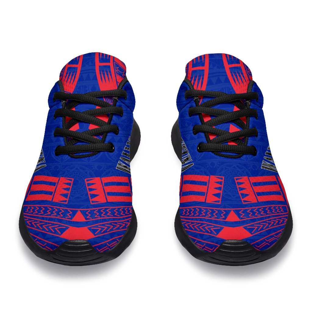 Wallis And Futuna Sport Sneakers - Polynesian Tattoo Flag - Polynesian Pride