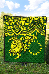 Cook Islands Polynesian Premium Quilt - Polynesian Turtle - Polynesian Pride
