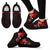 Wallis and Futuna Polynesian Custom Personalised Sneakers - Coat Of Arm With Hibiscus - Polynesian Pride