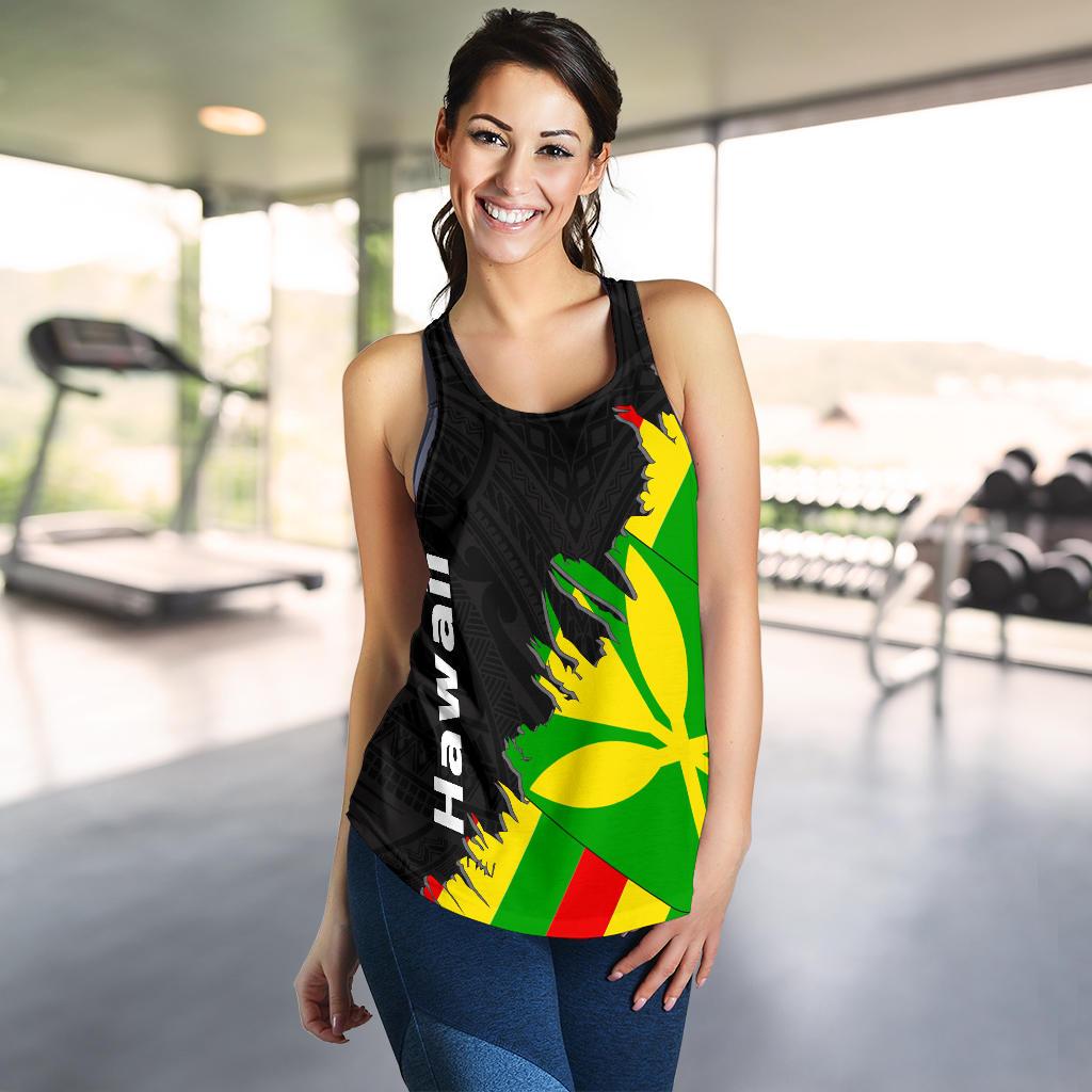 Hawaii Women's Racerback Tank - Wrap Style - Polynesian Pride