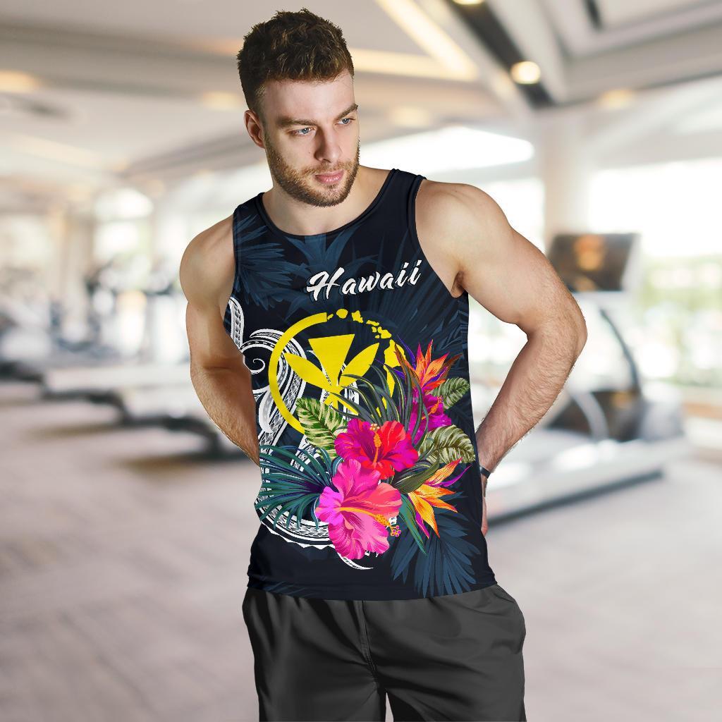 Hawaii Polynesian Men's Tank Top - Tropical Flower - Polynesian Pride