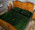 New Zealand Quilt Bed Set, Maori Gods Quilt And Pillow Cover Tumatauenga (God Of War) - Green - Polynesian Pride