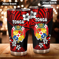 Mate Ma'a Tonga Rugby Tumbler Polynesian Unique Vibes - Red Tumbler 30oz X-Large Red - Polynesian Pride