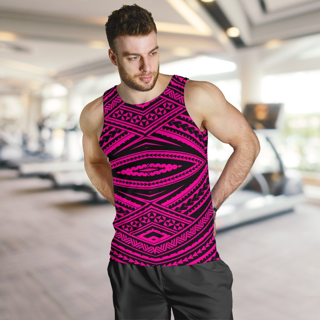 Polynesian Tatau Pink Hawaii Men's Tank Top - Polynesian Pride