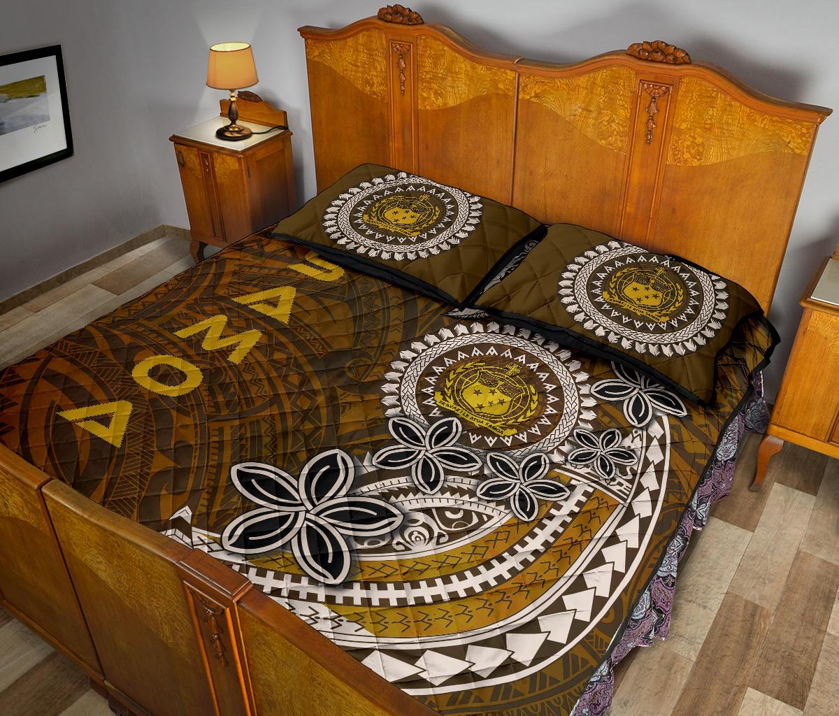 Samoa Quilt Bed Sets - Polynesian Boar Tusk - Polynesian Pride