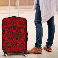 Polynesian Kakau Turtle Red Luggage Covers - Polynesian Pride