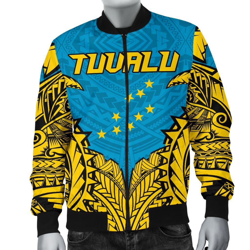 Tuvalu Premium Men's Bomber Jacket - Polynesian Pride
