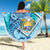 Nauru Beach Blanket - Custom Personalised Turtle Under The Sea Style - Polynesian Pride