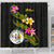 Niue Polynesian Shower Curtain - Plumeria Tribal - Polynesian Pride