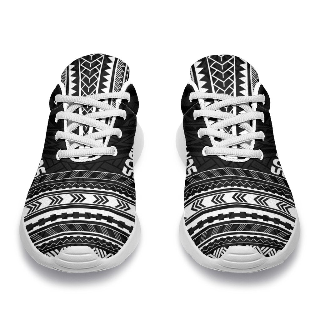 Society Islands Sporty Sneakers - Polynesian Chief Black Version - Polynesian Pride