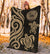 American Samoa Premium Blanket - Gold Tentacle Turtle - Polynesian Pride