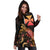 Wallis And Futuna Polynesian Hoodie Dress - Turtle With Blooming Hibiscus Gold - Polynesian Pride