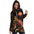 Marshall Islands Polynesian Hoodie Dress - Turtle With Blooming Hibiscus Gold - Polynesian Pride