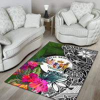Niue Area Rug - Turtle Plumeria Banana Leaf - Polynesian Pride