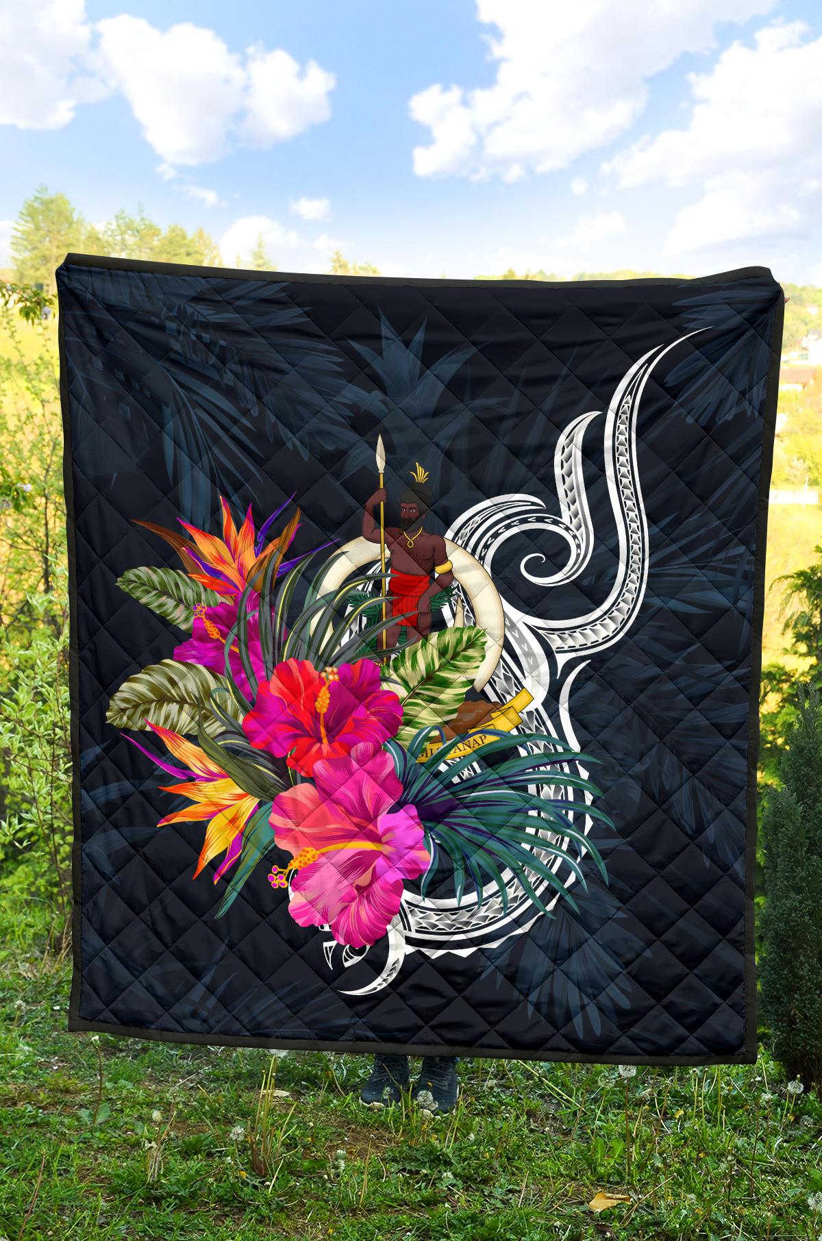 Vanuatu Polynesian Premium Quilt - Tropical Flower - Polynesian Pride