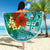 Fiji Beach Blanket - Custom Personalised Tropical Flowers Style - Polynesian Pride