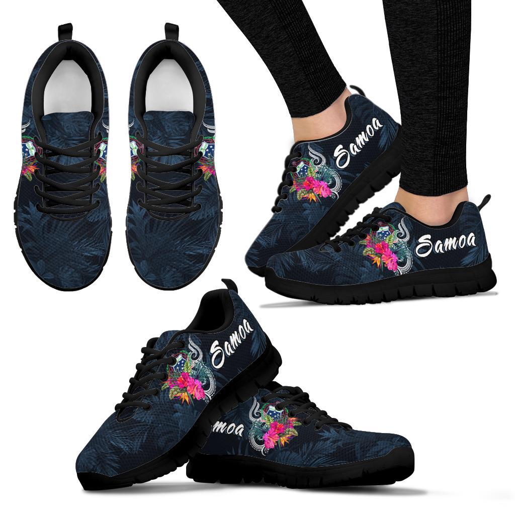 Samoa Polynesian Sneakers - Tropical Flowers - Polynesian Pride
