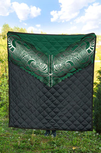 Koru Polynesian Tattoo Premium Quilt - Polynesian Pride