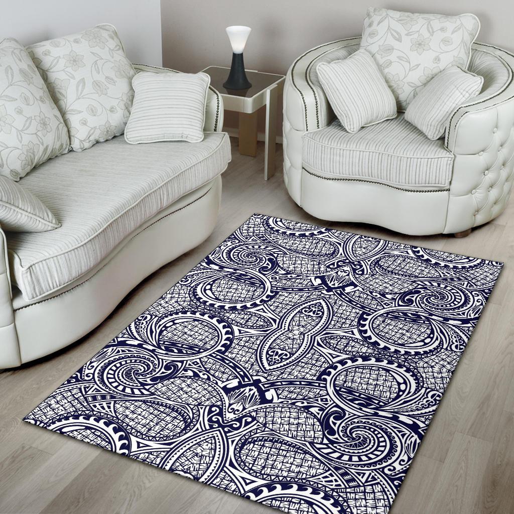 Polynesian Blue Dark Area Rug - Polynesian Pride