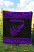 Aotearoa New Zealand Maori Premium Quilt Silver Fern - Purple - Polynesian Pride