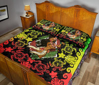 Hawaii Polynesian Quilt Bed Set - Hawaiian Dancing Girl Reggae - Polynesian Pride