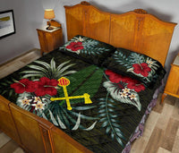 (Alo) Wallis and Futuna Polynesian Quilt Bed Set - Special Hibiscus - Polynesian Pride