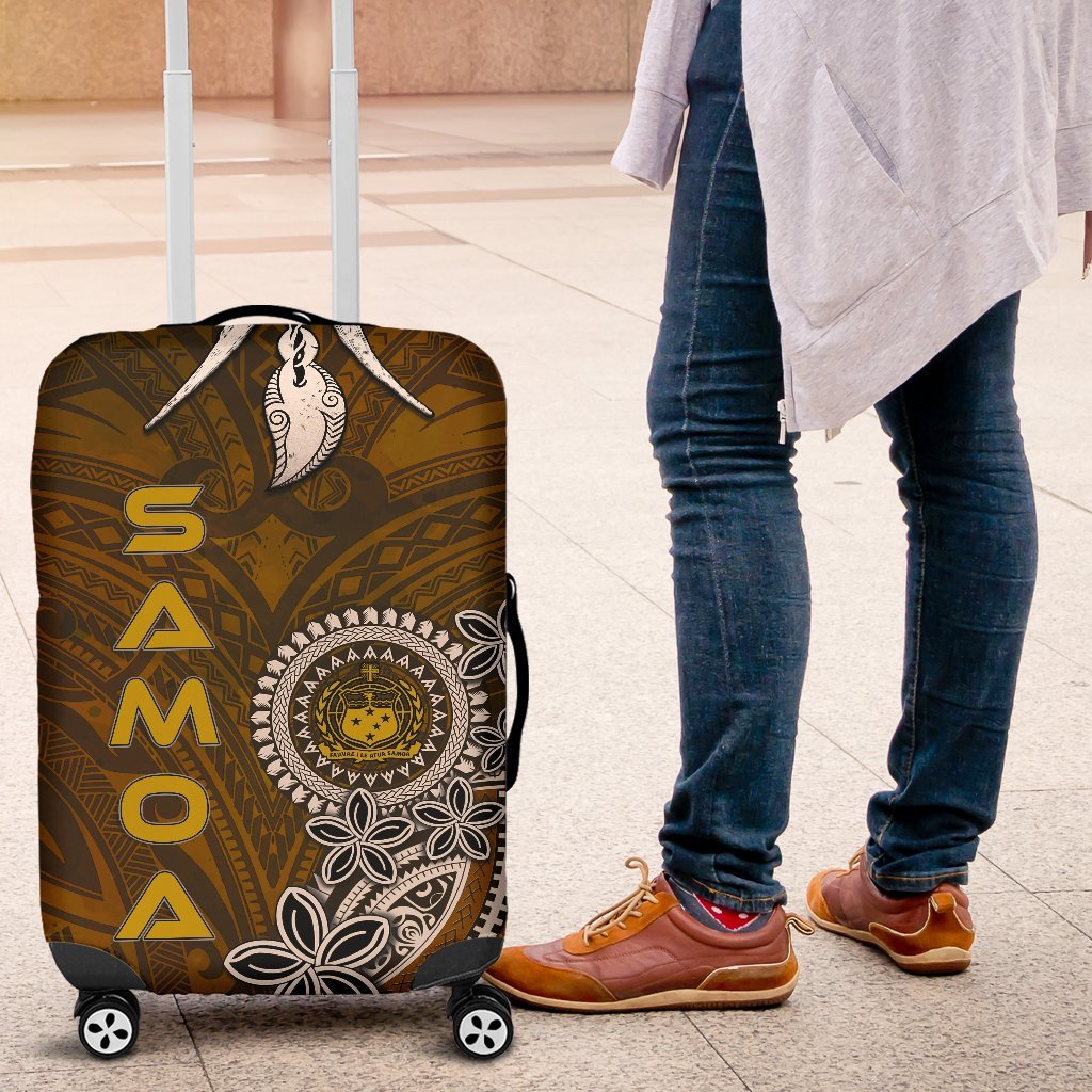 Samoa Luggage Covers - Polynesian Boar Tusk Brown - Polynesian Pride