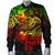 Fiji Men's Bomber Jacket - Reggae Shark Polynesian Tattoo - Polynesian Pride