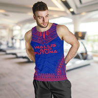 Wallis And Futuna Men's Tank Top - Polynesian Chief Flag Version - Polynesian Pride