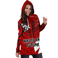 Wallis and Futuna Rugby Women's Hoodie Dress Sporty Vibes - Polynesian Pride