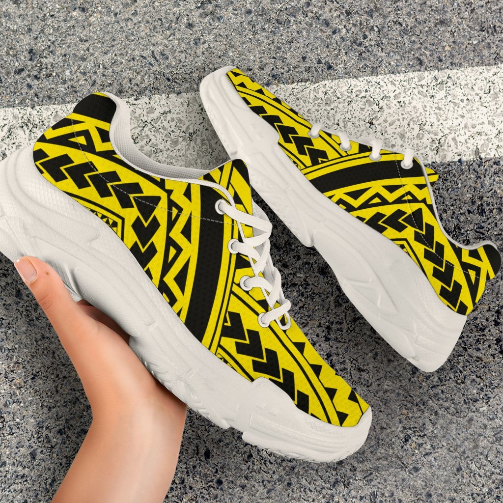 Polynesian Tradition Yellow Chunky Sneakers - Polynesian Pride