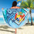 Tonga Beach Blanket - Turtle Under The Sea Style - Polynesian Pride