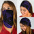 Hawaiian Bandana Manta Ray Map Polynesian Bandana 3-Pack - Circle Style Purple - Polynesian Pride