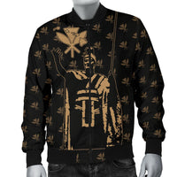 Hawaii King Kanaka Maoli Golden Men's Bomber Jacket - Polynesian Pride