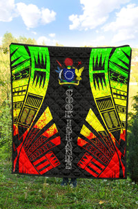 Cook Islands Premium Quilt - Cook Islands Polynesian Reggae Tattoo - Polynesian Pride