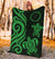 Cook Islands Premium Blanket - Green Tentacle Turtle - Polynesian Pride