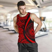 Hawaii Red Polynesian Men's Tank Top - Circle Style - Polynesian Pride
