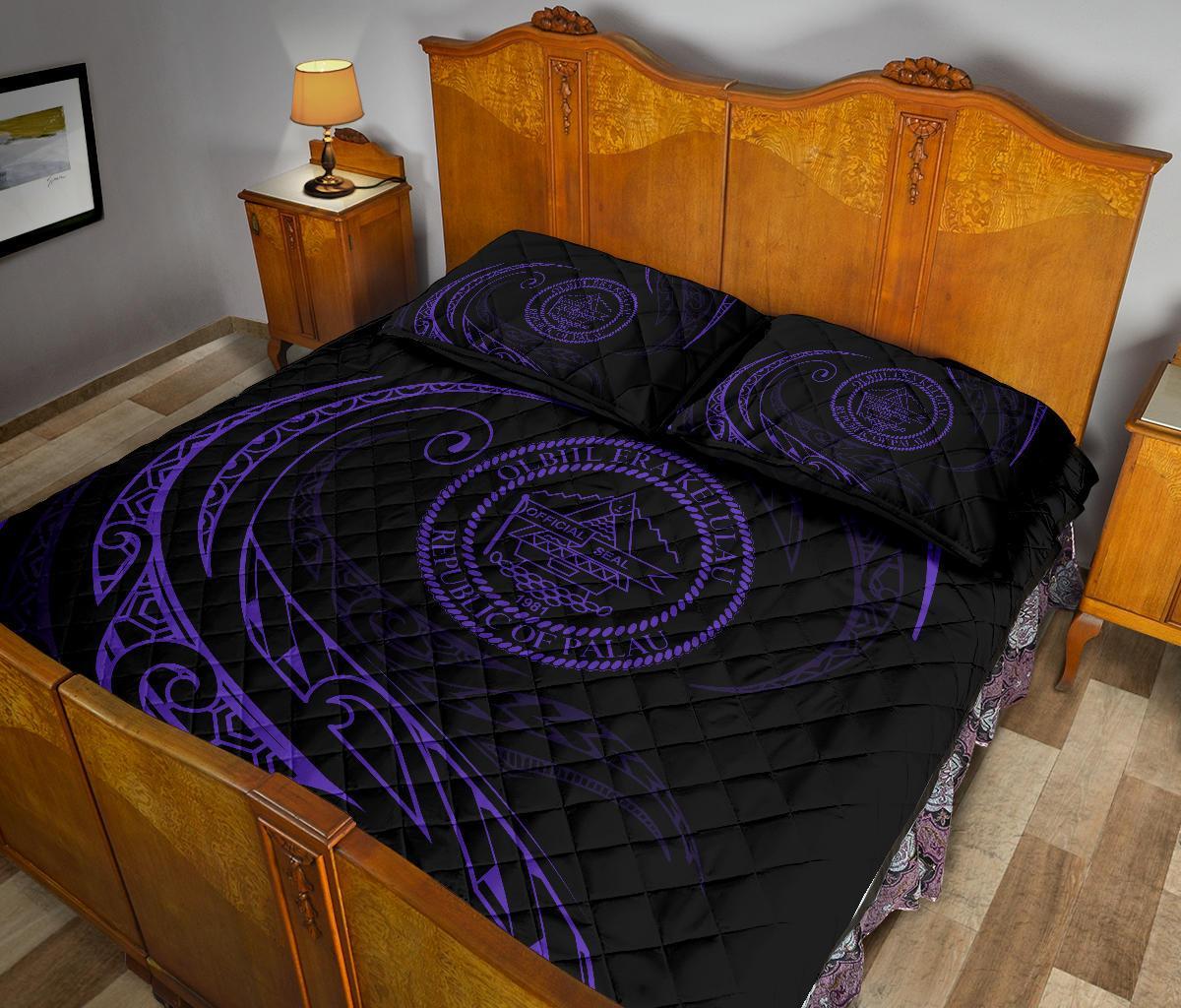 Palau Quilt Bed Set - Purple - Frida Style - Polynesian Pride