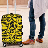 Polynesian Seamless Yellow Luggage Covers - Polynesian Pride