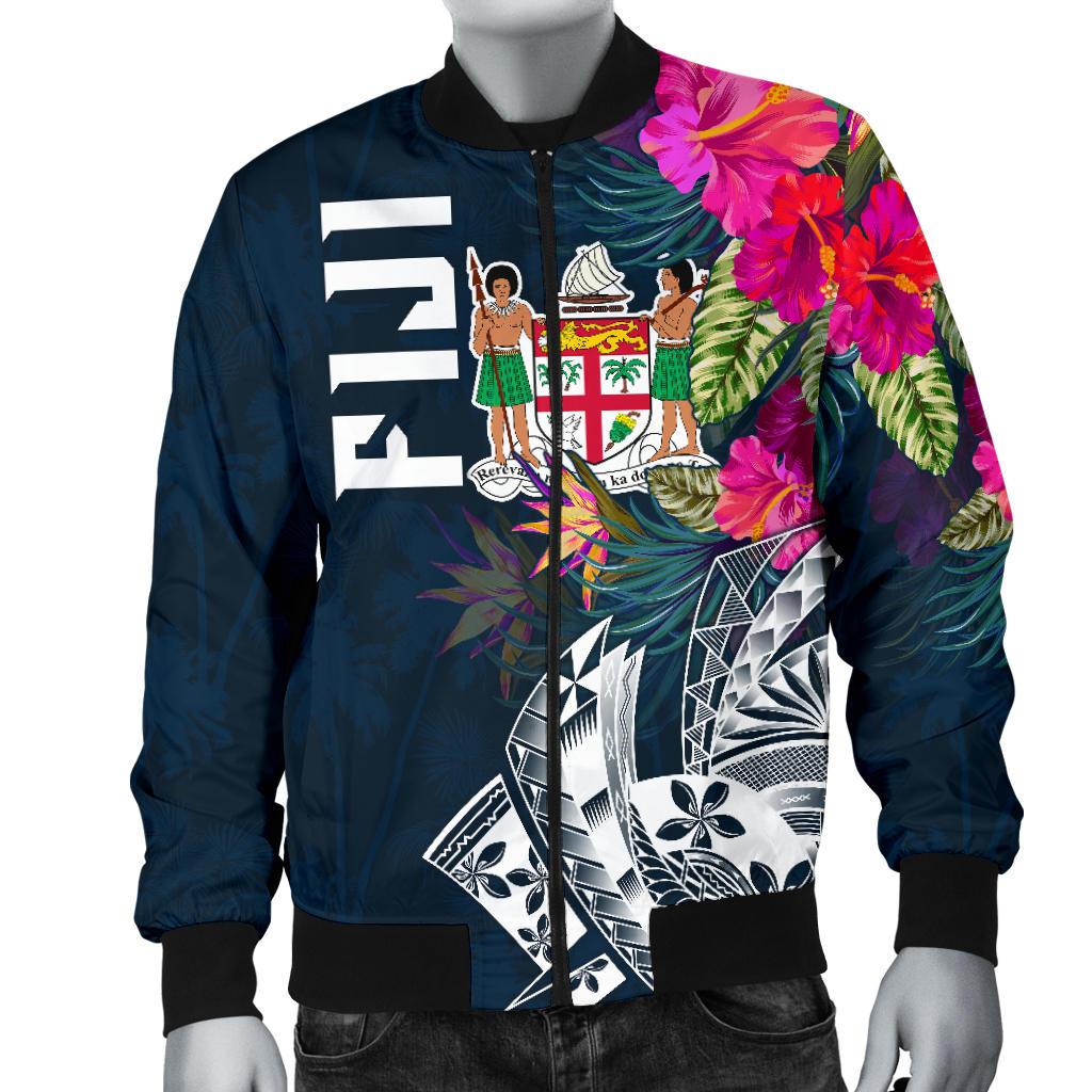 Fiji Men's Bomber Jacket - Fiji Summer Vibes - Polynesian Pride