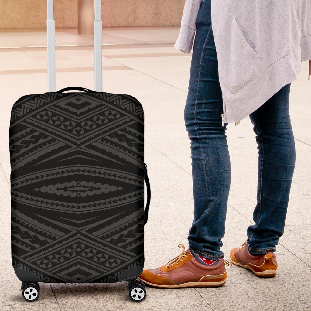 Polynesian Tatau Gray Luggage Covers - Polynesian Pride