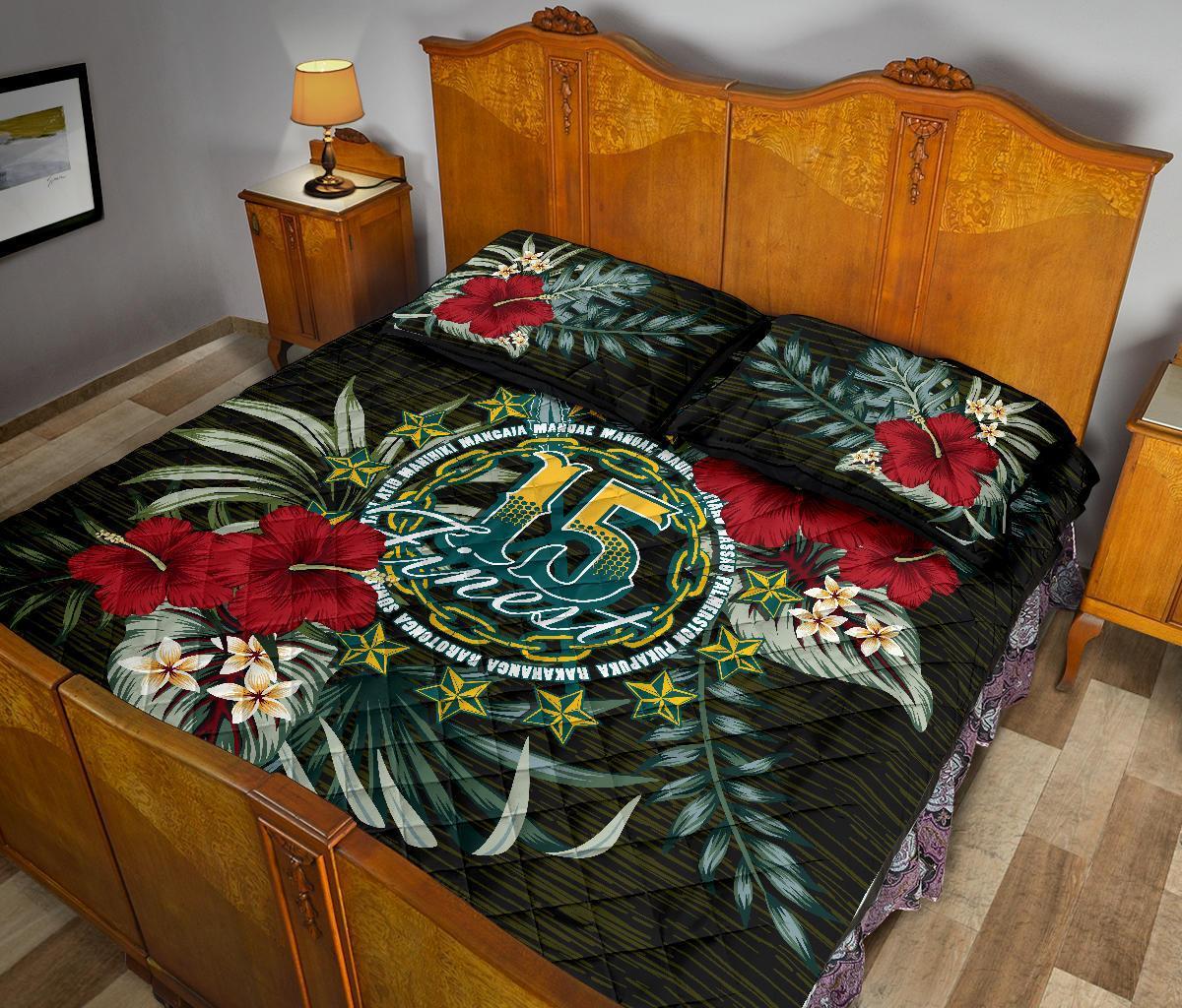 Cook Islands Quilt Bed Set - Special Hibiscus - Polynesian Pride