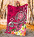 American Samoa Polynesian Premium Blanket - Turtle Plumeria (Pink) - Polynesian Pride