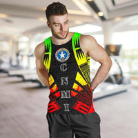 Northern Mariana Islands Men Tank Top - Polynesian Tattoo Reggae - Polynesian Pride