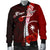 Chuuk Micronesia Custom Personalised Men's Bomber Jacket - Coat Of Arm With Hibiscus - Polynesian Pride