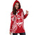 Guam Polynesian Hoodie Dress Map Red White - Polynesian Pride