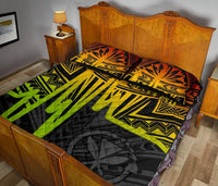 Hawaii Quilt Bed Sets - Kanaka Maoli With Polynesian Pattern In Heartbeat Style (Reggae) - Polynesian Pride