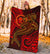 Chuuk Premium Blanket - Red Shark Polynesian Tattoo - Polynesian Pride