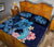 Kanaka Maoli (Hawaiian) Quilt Bed Set - Blue Turtle Hibiscus - Polynesian Pride